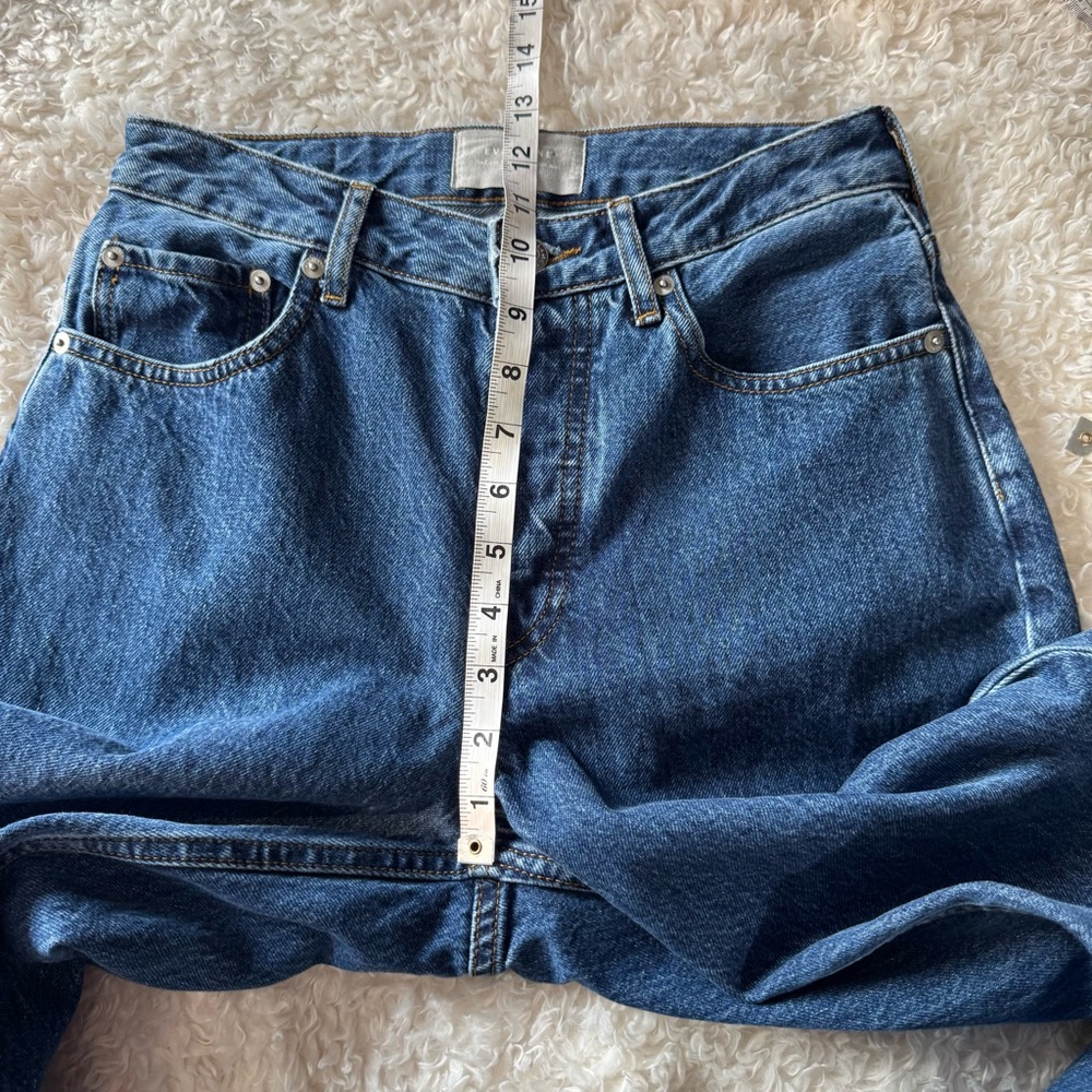 Everlane The Curvy 90's Cheeky Straight Leg Blue Jeans High Rise Size 27 X 28 - Picture 8 of 14